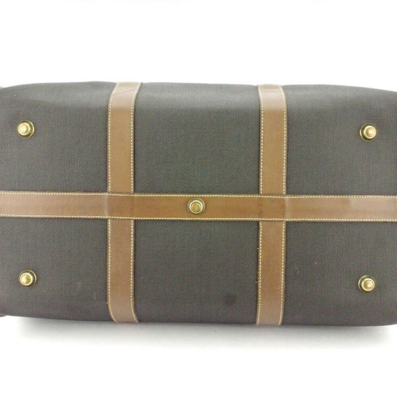 dunhill Boston bag herringbone PVC �~ leather Auth used T9929 - Picture 6 of 8